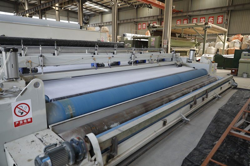 Tai`an Hongyuan Geosynthetics Co., Ltd. línea de producción del fabricante