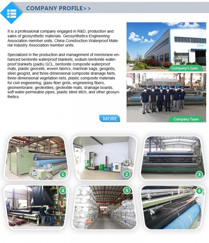 Geotextil de bentonita para el revestimiento de estanques Bentonita natural de sodio revestimiento de arcilla geosintética 19