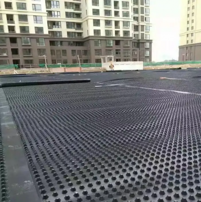 Rectángulo impermeable HDPE tablero de drenaje de membrana de hoyuelo para techo verde 5
