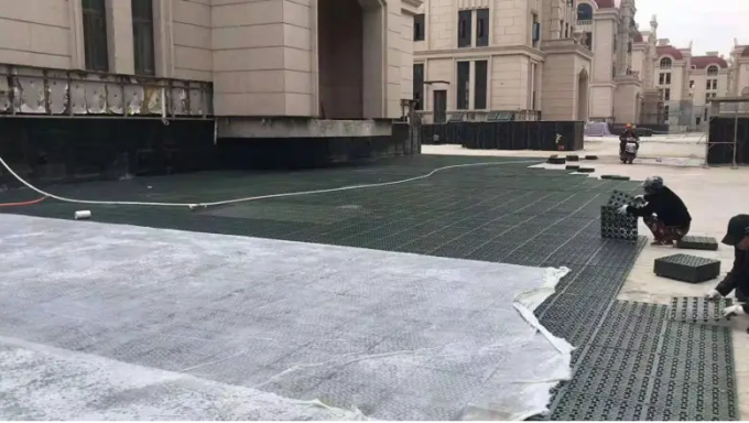Rectángulo impermeable HDPE tablero de drenaje de membrana de hoyuelo para techo verde 6