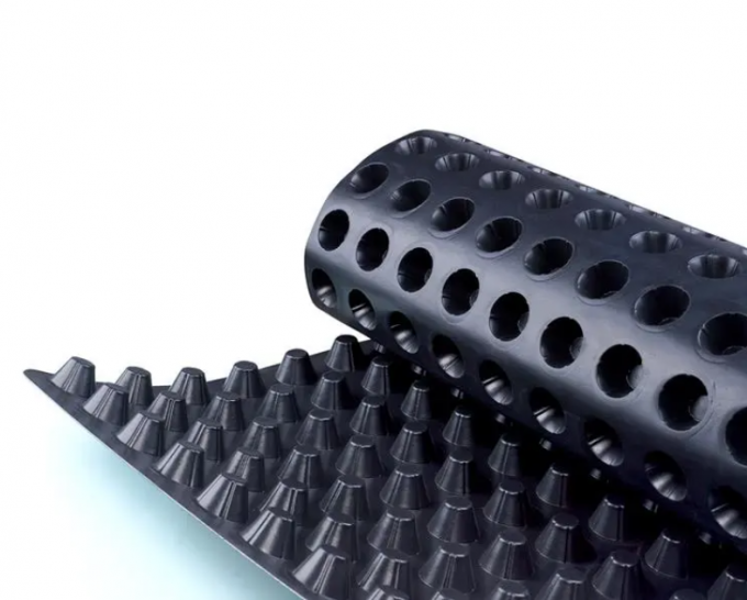 Rectángulo impermeable HDPE tablero de drenaje de membrana de hoyuelo para techo verde 2
