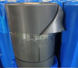 Curso a prueba de humedad de polietileno en relieve negro para la construcción de hoteles a prueba de agua 1