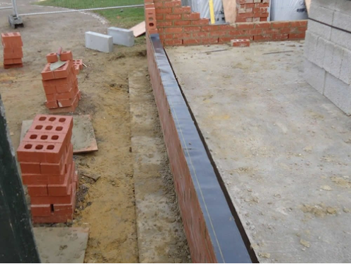 Curso a prueba de humedad de polietileno en relieve negro para la construcción de hoteles a prueba de agua 6
